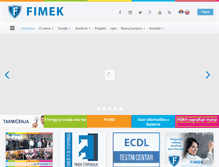 Tablet Screenshot of fimek.edu.rs